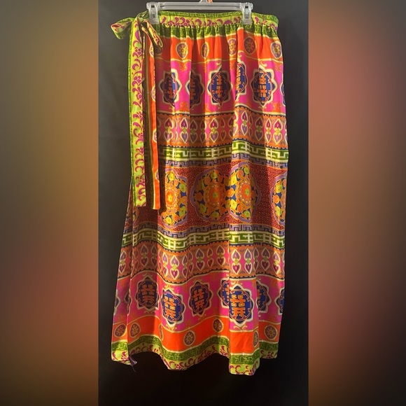 Vntg Alice of California 1960s wrap skirt - Picture 5 of 14